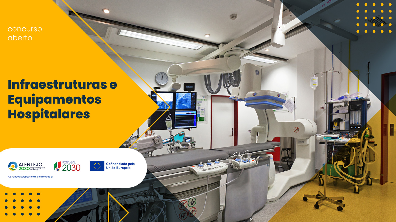 Alentejo 2030 lança Aviso de 10,6 M€ para Financiamento de Infraestruturas e Equipamentos Hospitalares no Alentejo