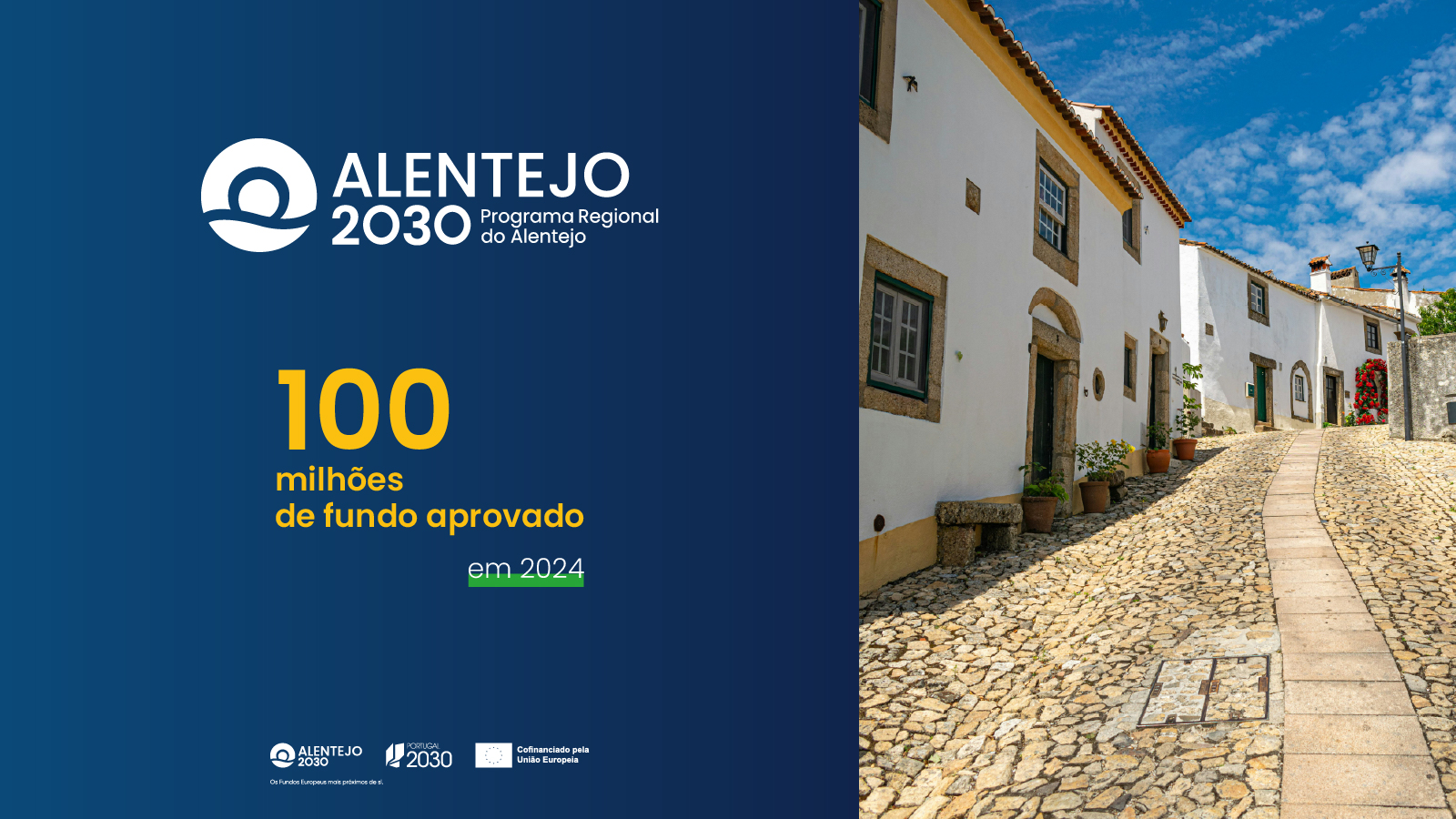 Alentejo 2030 ultrapassa os 100 milhões de euros de fundo aprovado em 2024