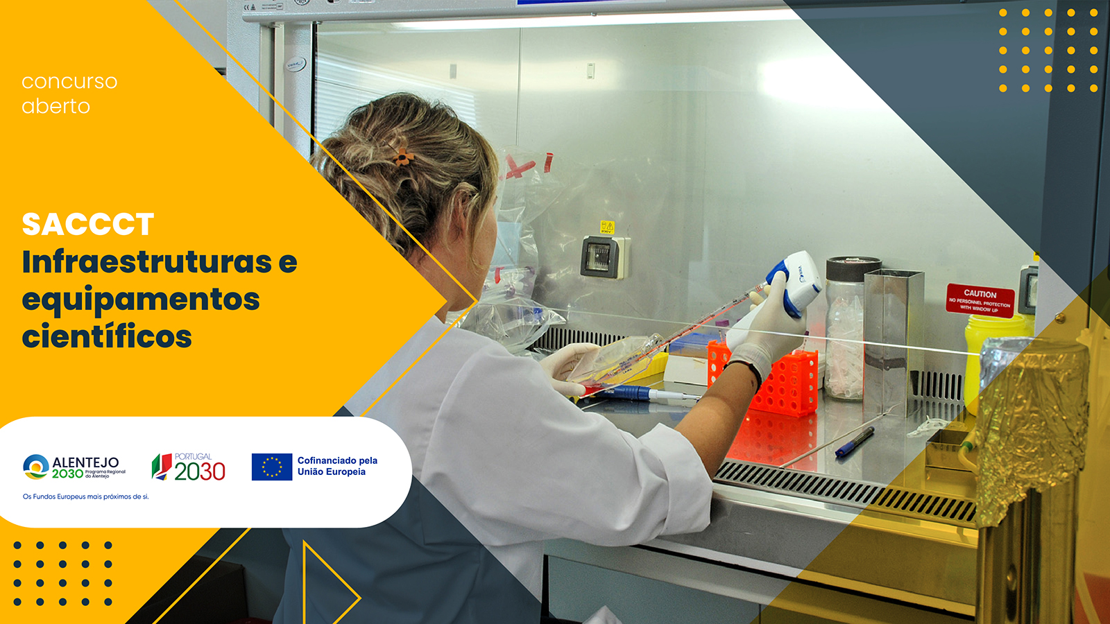 Aviso SACCCT Infraestruturas e equipamentos científicos