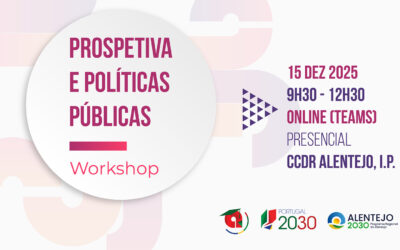 Alentejo 2030 promove workshop “Prospetiva e Políticas Públicas” em parceria com a Academia dos Fundos