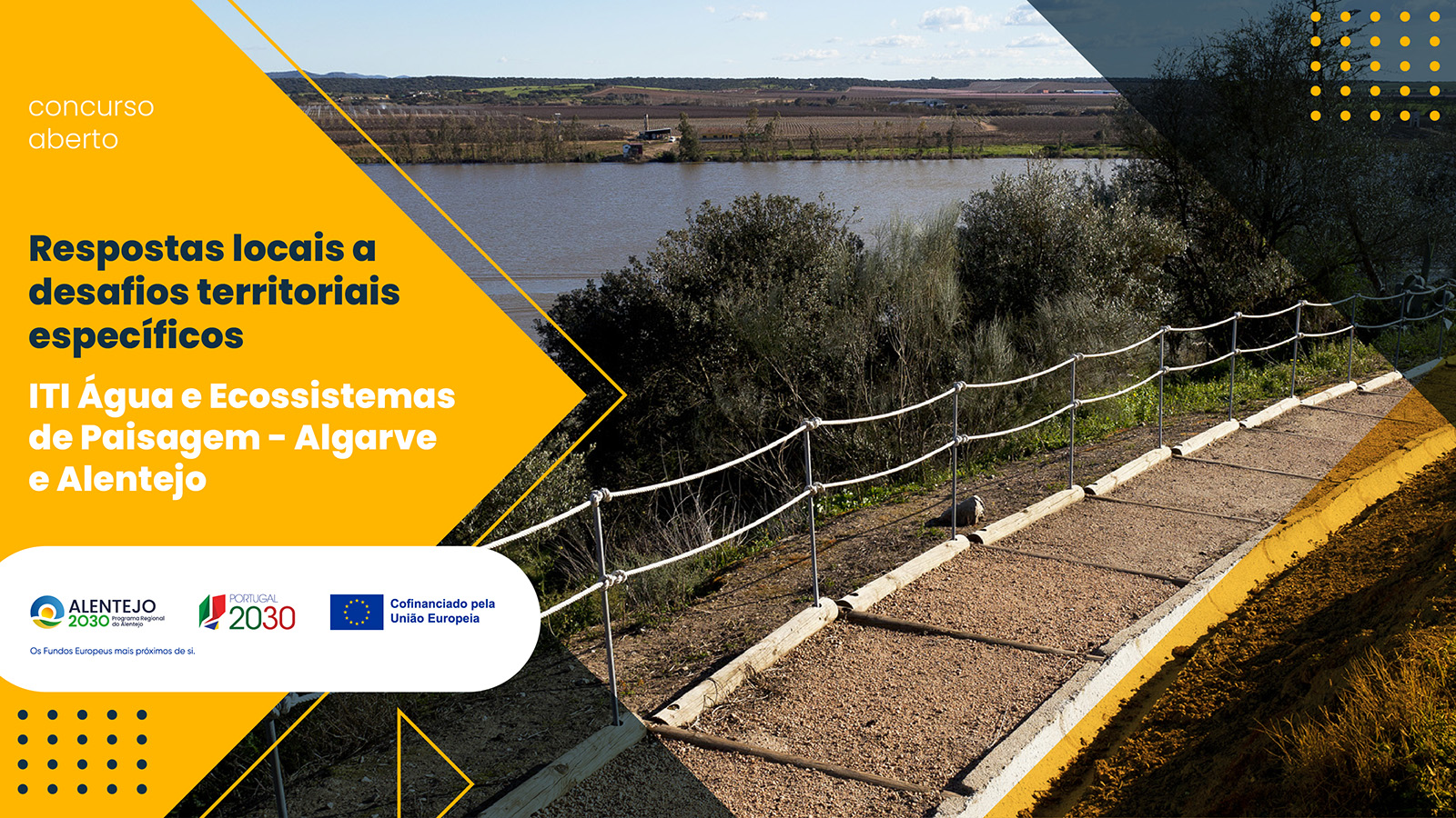 Alentejo 2030 abre concurso de 2 milhões de euros para projetos ligados à água, paisagem, turismo e empreendedorismo rural