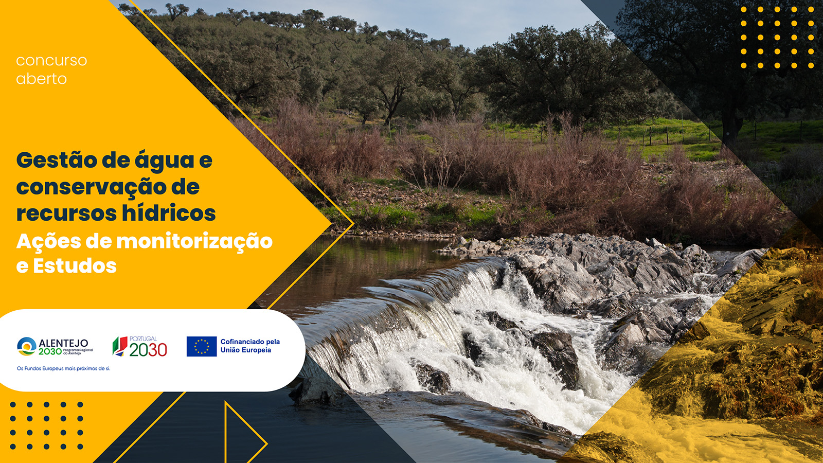gestao_agua_estudo Alentejo 2030 lança aviso para apoio à gestão da água e conservação dos recursos hídricos