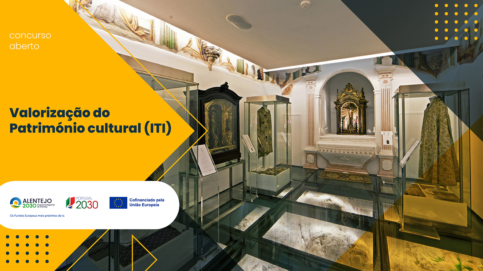 Alentejo 2030 disponibiliza mais de 5,3 milhões de euros para valorização do património cultural da região