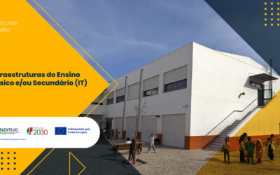 Alentejo 2030 disponibiliza concurso de 11,4 milhões de euros para requalificação de infraestruturas do ensino básico e secundário