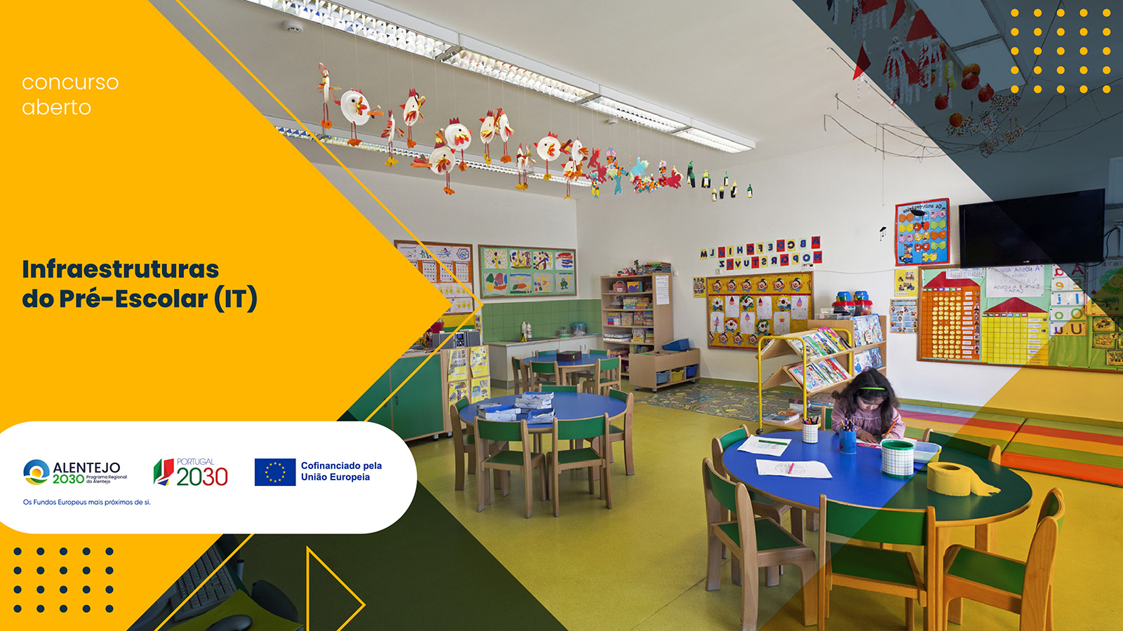 Requalificação da rede do Pré-Escolar recebe apoio de 1,89 milhões de euros através do Alentejo 2030