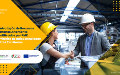 Alentejo 2030 abre 3,5 milhões de euros para apoiar a contratação de recursos humanos altamente qualificados nas PME